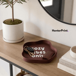 Wavy Aesthetic Catchall Tray - Cozy Vibes Only - 3D Print Model / STL for Home Decor 3d model