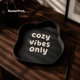 Wavy Aesthetic Catchall Tray - Cozy Vibes Only - 3D Print Model / STL for Home Decor 3d model