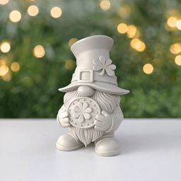 St. Patrick’s Day Gnome | Lucky Leprechaun Figure | Shamrock Decor 3d model