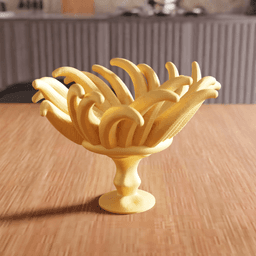 Oceanic Anemone Pedestal Bowl 3d model