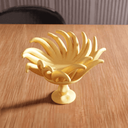 Oceanic Anemone Pedestal Bowl 3d model