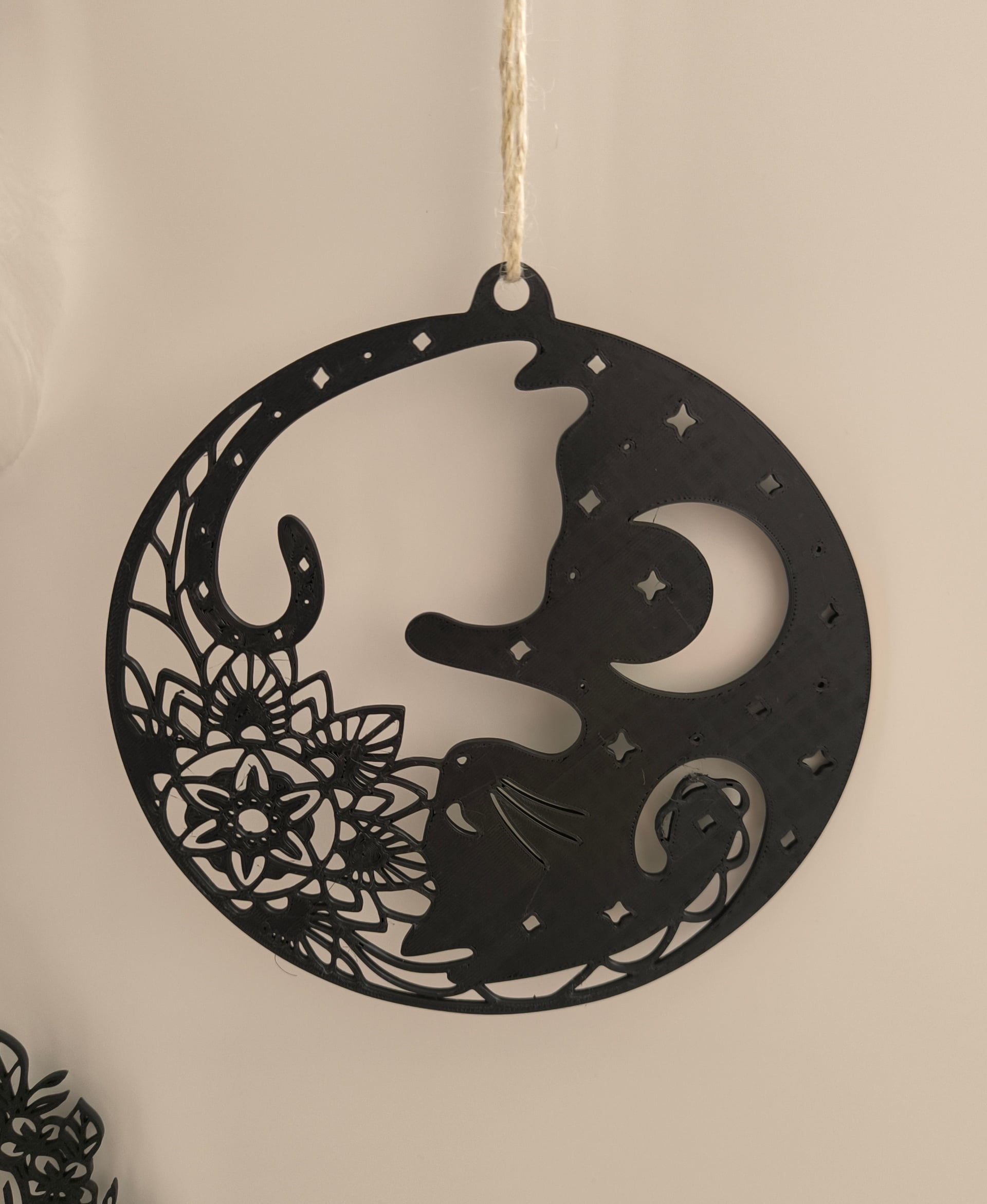 Yin Yang Cat Wreath 3d model