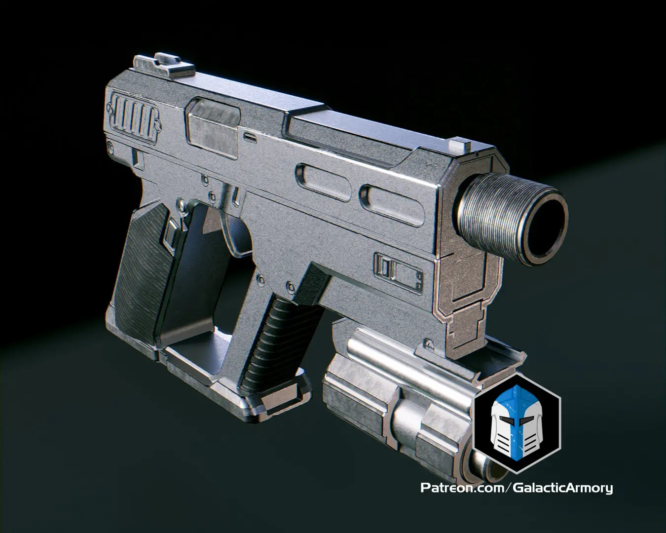 HD2 - Peacemaker Pistol - 3D Print Files 3d model