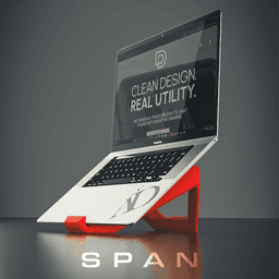 SPAN | Multi-Device Holder (Laptop / Tablet / Phone) 3d model
