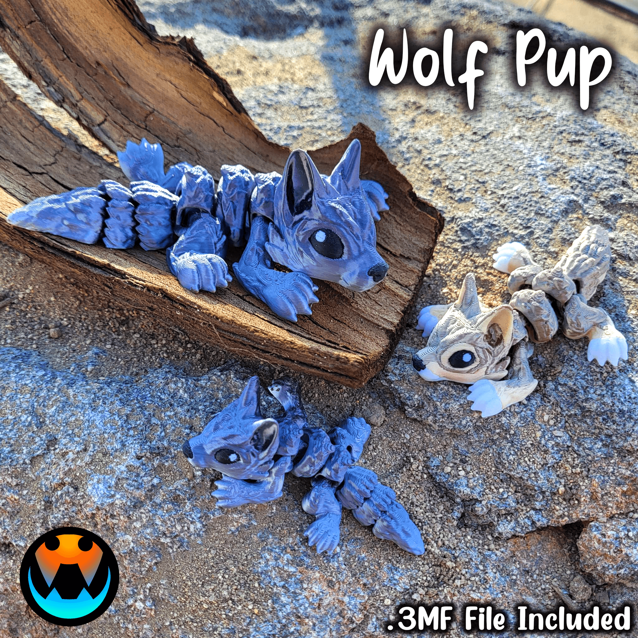 Tiny Wolf Pup 3d model