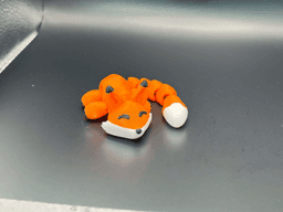 Cute Tiny Articulated Kawaii Fox (2 tail lengths) 3d model