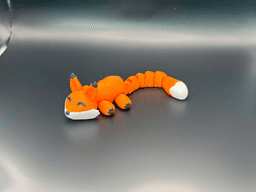 Cute Tiny Articulated Kawaii Fox (2 tail lengths) 3d model
