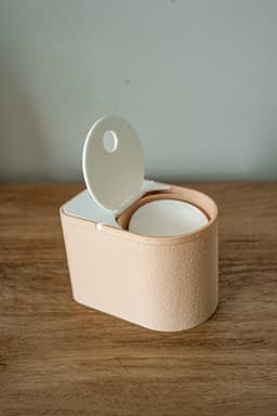 COTTA – Dual Cotton Pad & Swab Organizer (No Supports, Rotating Lid) 3d model