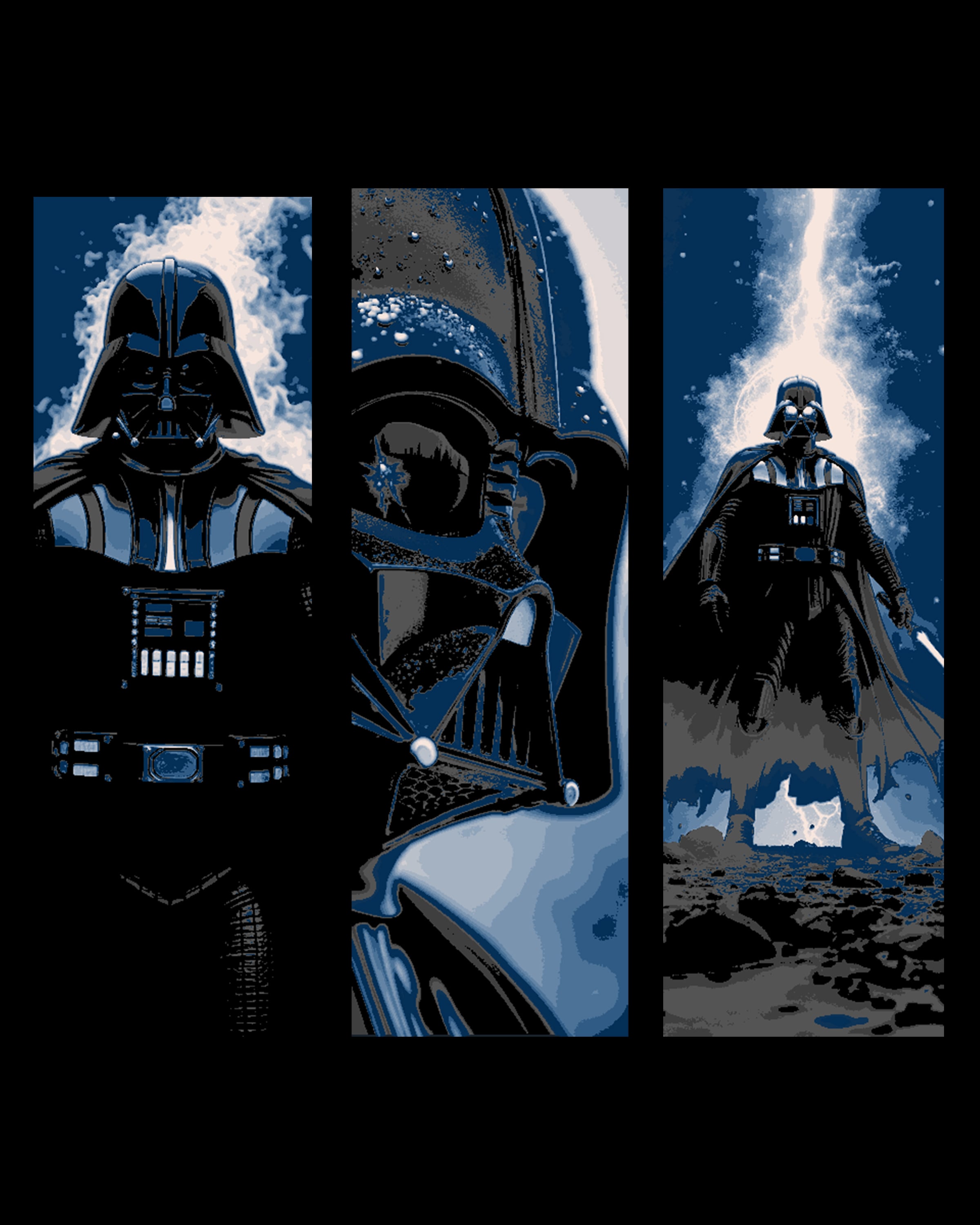 Fan art depictions of Darth Vader - set of bookmark 3d model