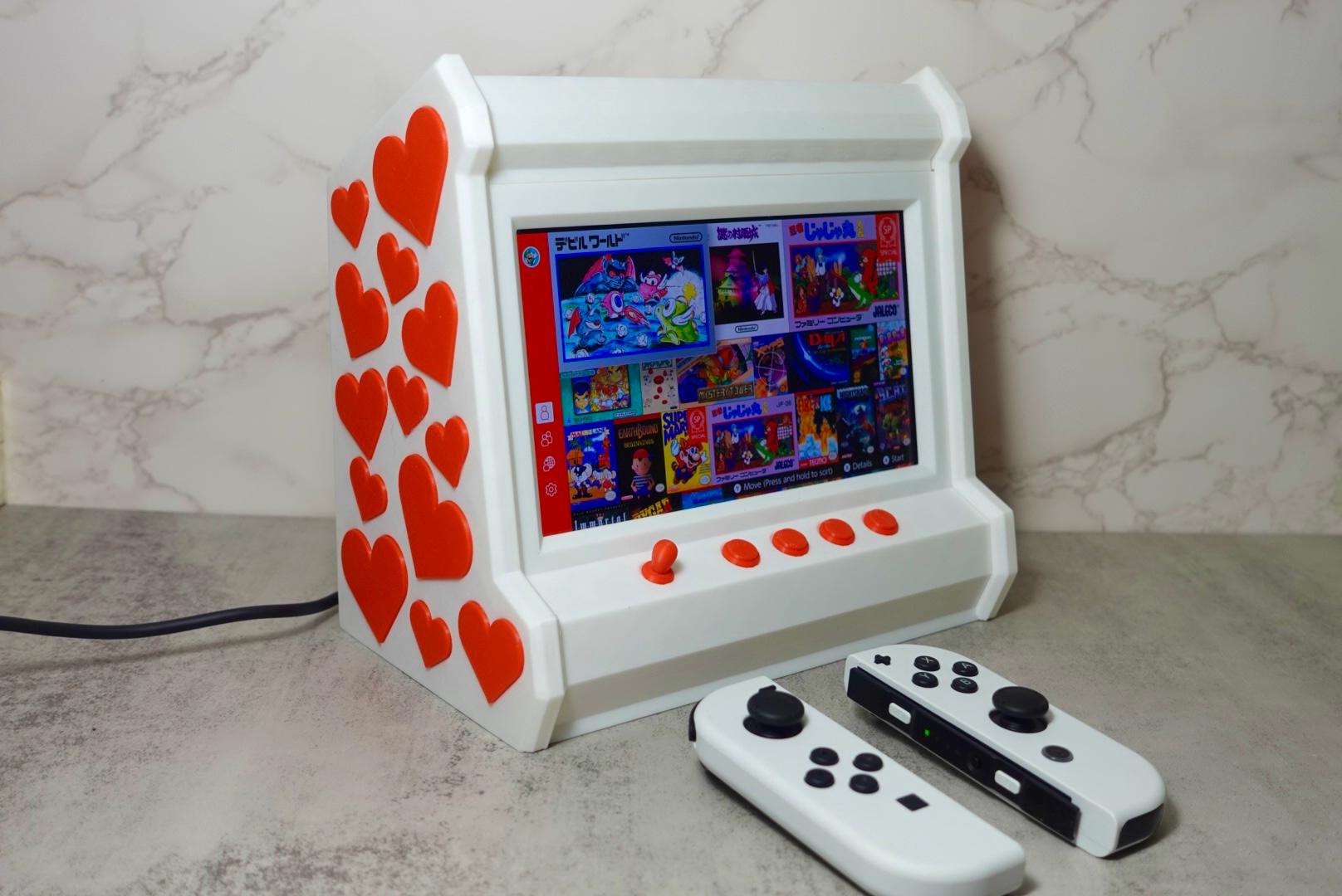 Nintendo Switch Retro Arcade Display *Valentine's Day Edition* 3d model