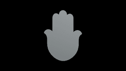 Hamsa Guardian Hand Plaque STL - Printable Spiritual Decor Object 3d model