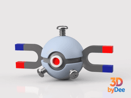 Magnemite Pokeball 3d model