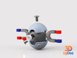 Magnemite Pokeball 3d model