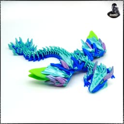 Big Glorious Dragon - Winged - Articulated - Flexi - Print in Place - No Supports - Fantasy 3d model