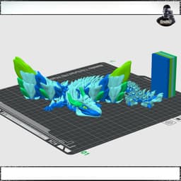 Big Glorious Dragon - Winged - Articulated - Flexi - Print in Place - No Supports - Fantasy 3d model