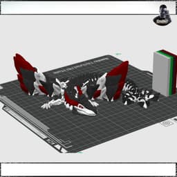 Big Glorious Dragon - Winged - Articulated - Flexi - Print in Place - No Supports - Fantasy 3d model