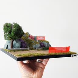 WRC Rally and Mountain Road Diorama for Hot Wheels and 1:64 Cars & Figure 3d model