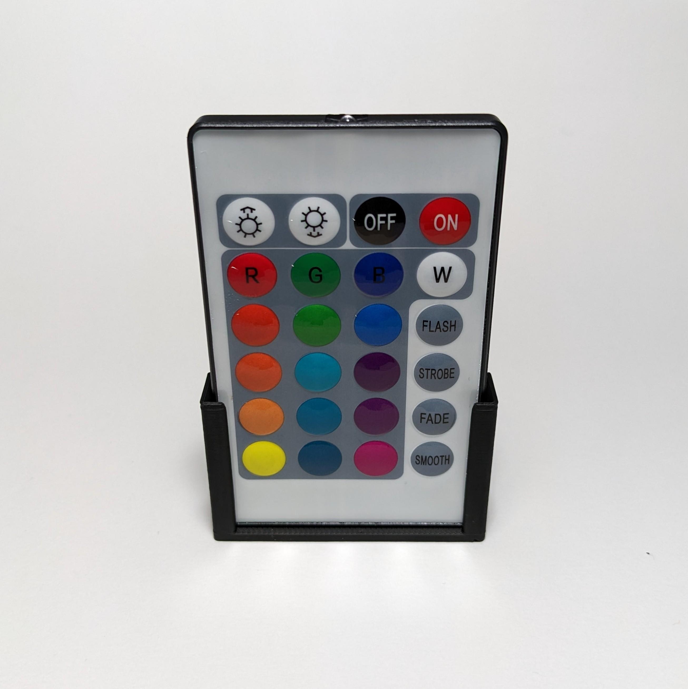 RGB LED IR remote holders 3d model