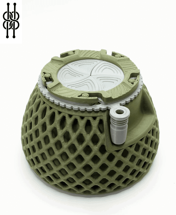 Mechanical Iris Container V2 - Decorative version 3d model