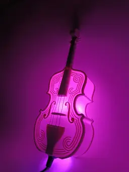 Violin Lamp 3d model