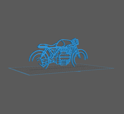 BMW - K1100 Wall Art 3d model