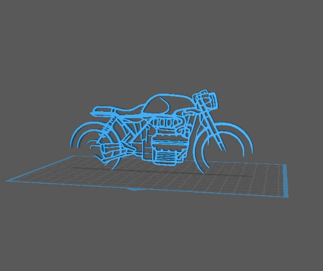 BMW - K1100 Wall Art 3d model