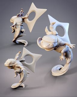 Hanako, Hanzaki Ninja (Shuriken) (Pre-Supported) 3d model
