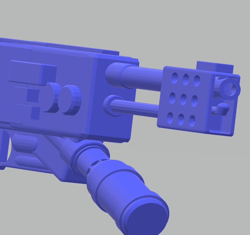 FHW: Hand Flamer Prop v1.2 ez print (Cosplay) 3d model