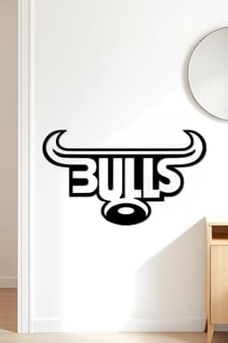 Bulls Wall Art, Wall Decor, Home Decor 3d model