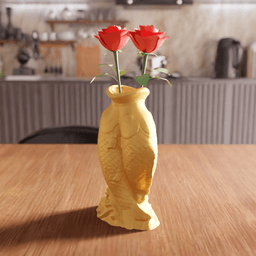 Feng Shui Twin Koi Fish Vase 3d model