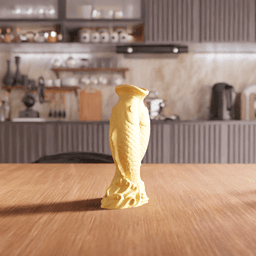 Feng Shui Twin Koi Fish Vase 3d model