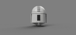 Imperial MK-1: Custom made Mandalorian Helmet STL File (3D Print File) 3d model