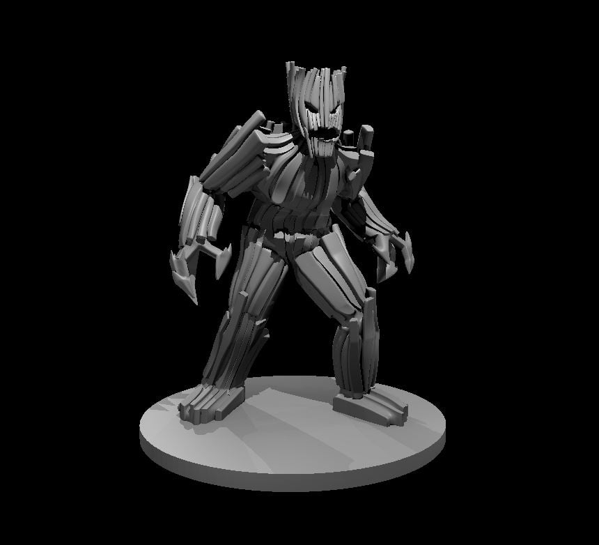 Wood Golem - Wood Golem - 3d model render - D&D - 3d model