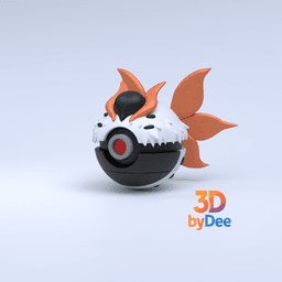 Volcarona Pokeball 3d model