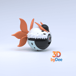 Volcarona Pokeball 3d model
