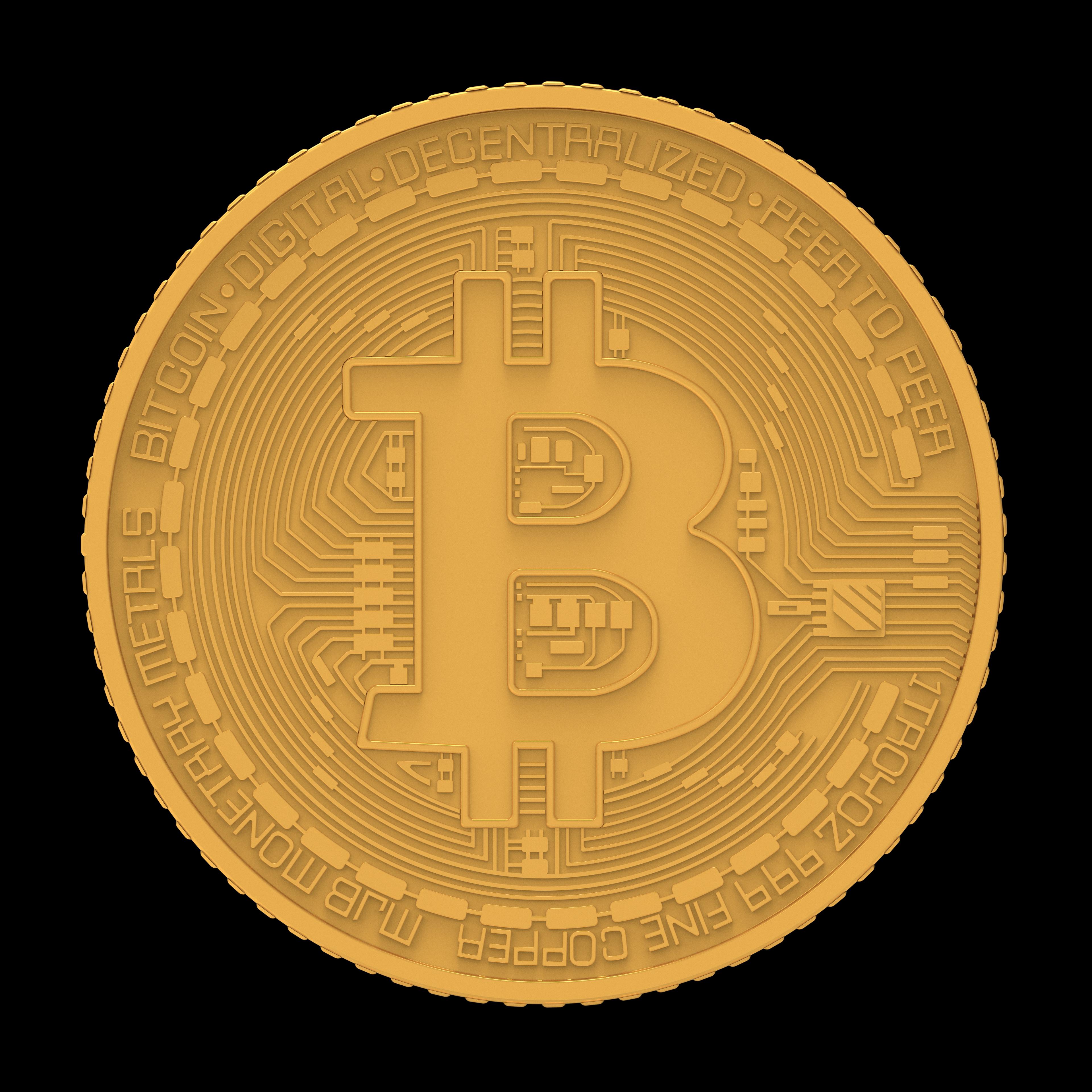 Cryptocurrency Bitcoin 3d model