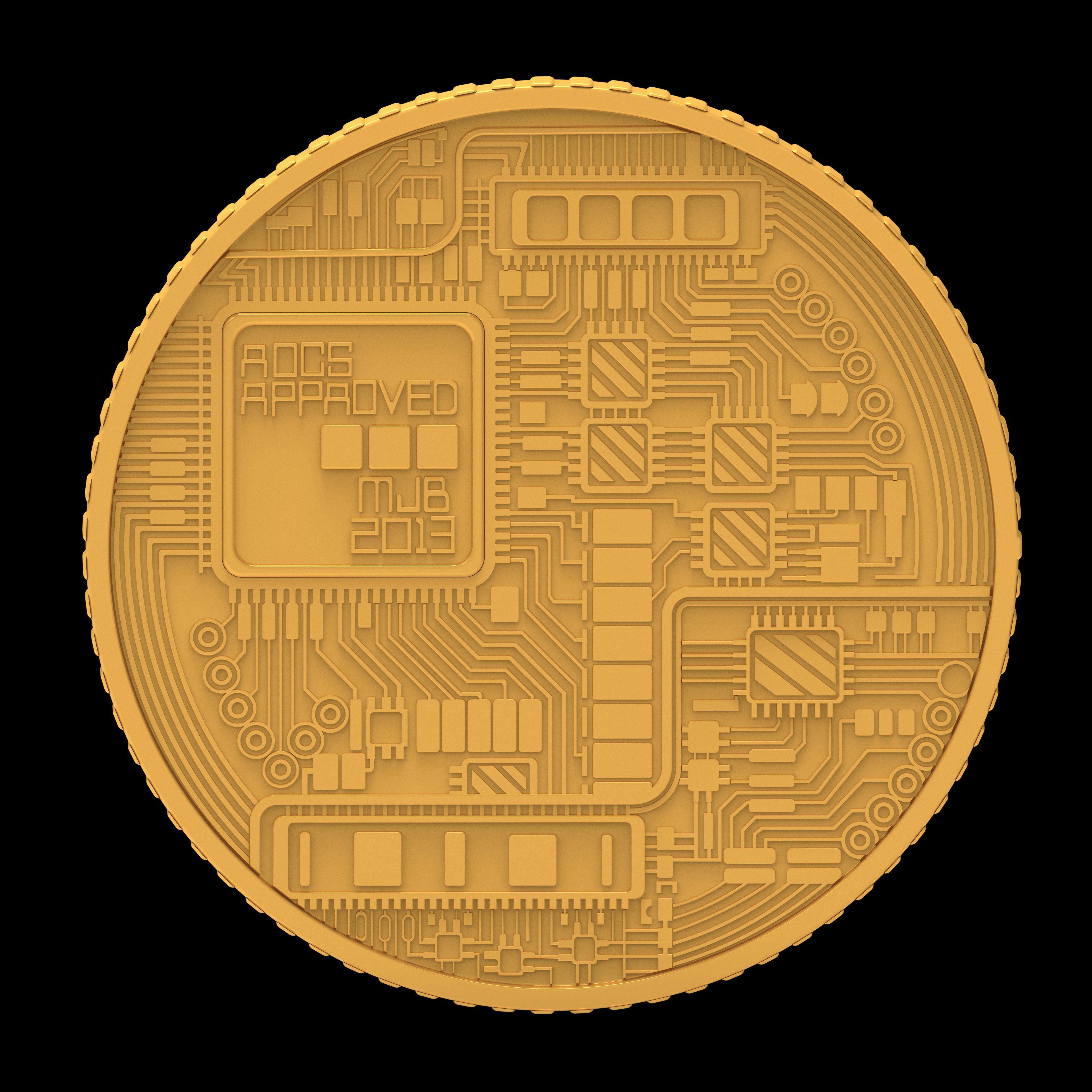 Cryptocurrency Bitcoin 3d model