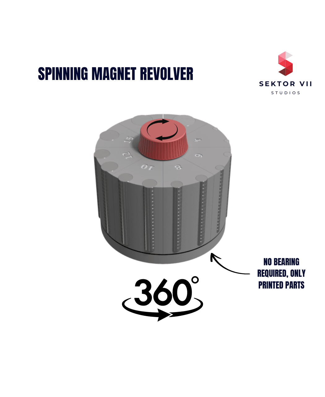 Magnet Organizer / Dispenser / Revolver (modular) 3d model