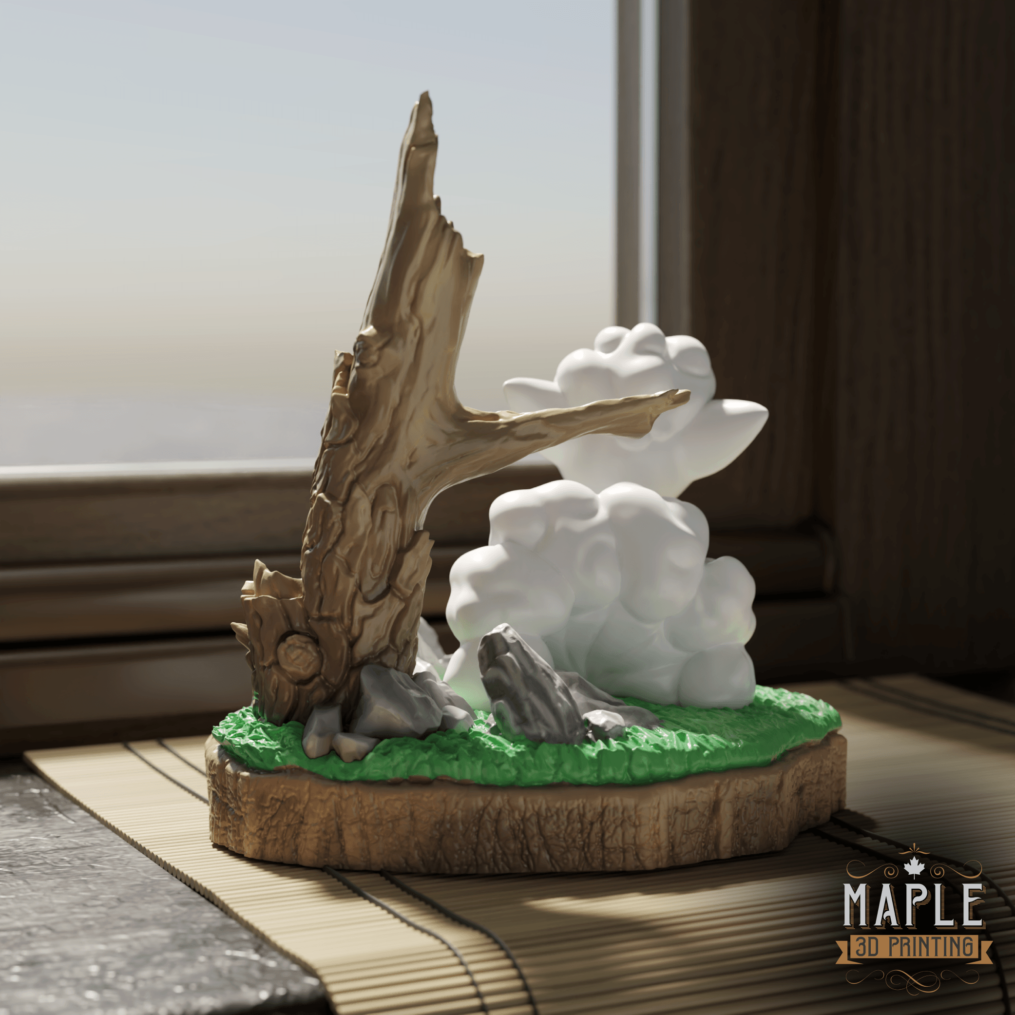 Alolan Vulpix Diorama - Pokemon 3d model