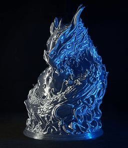 Moon Dragon bust - (Pre-Supported) 3d model