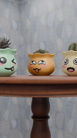 Emoji Planters 3d model