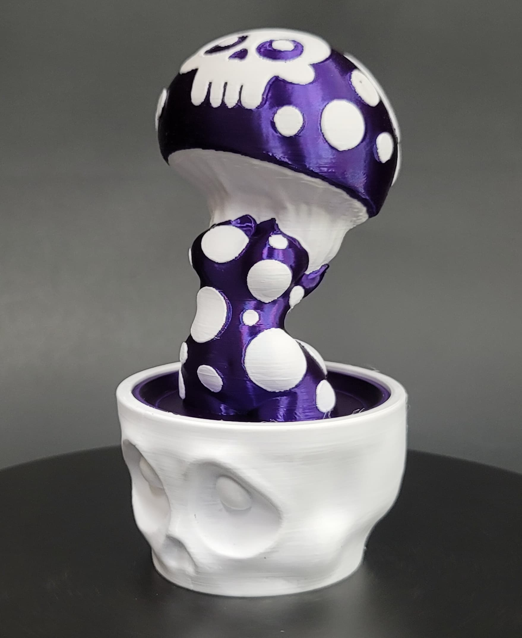 Skull Button mushroom storage box 3d model