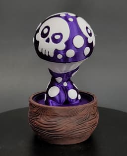 Skull Button mushroom storage box 3d model