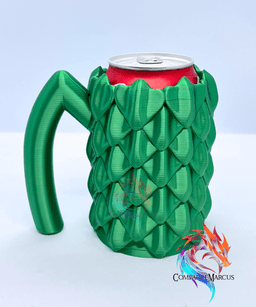 Dragon Scales Soda Can Jug 2 / easy print / 3mf included 3d model