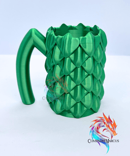 Dragon Scales Soda Can Jug 2 / easy print / 3mf included 3d model