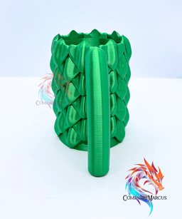 Dragon Scales Soda Can Jug 2 / easy print / 3mf included 3d model
