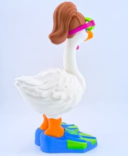 Girl Snorkel and Flippers Goose Gear for Porch Goose 3d model