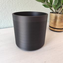 Ribbed designed kitchen utensil holder pot 3d model