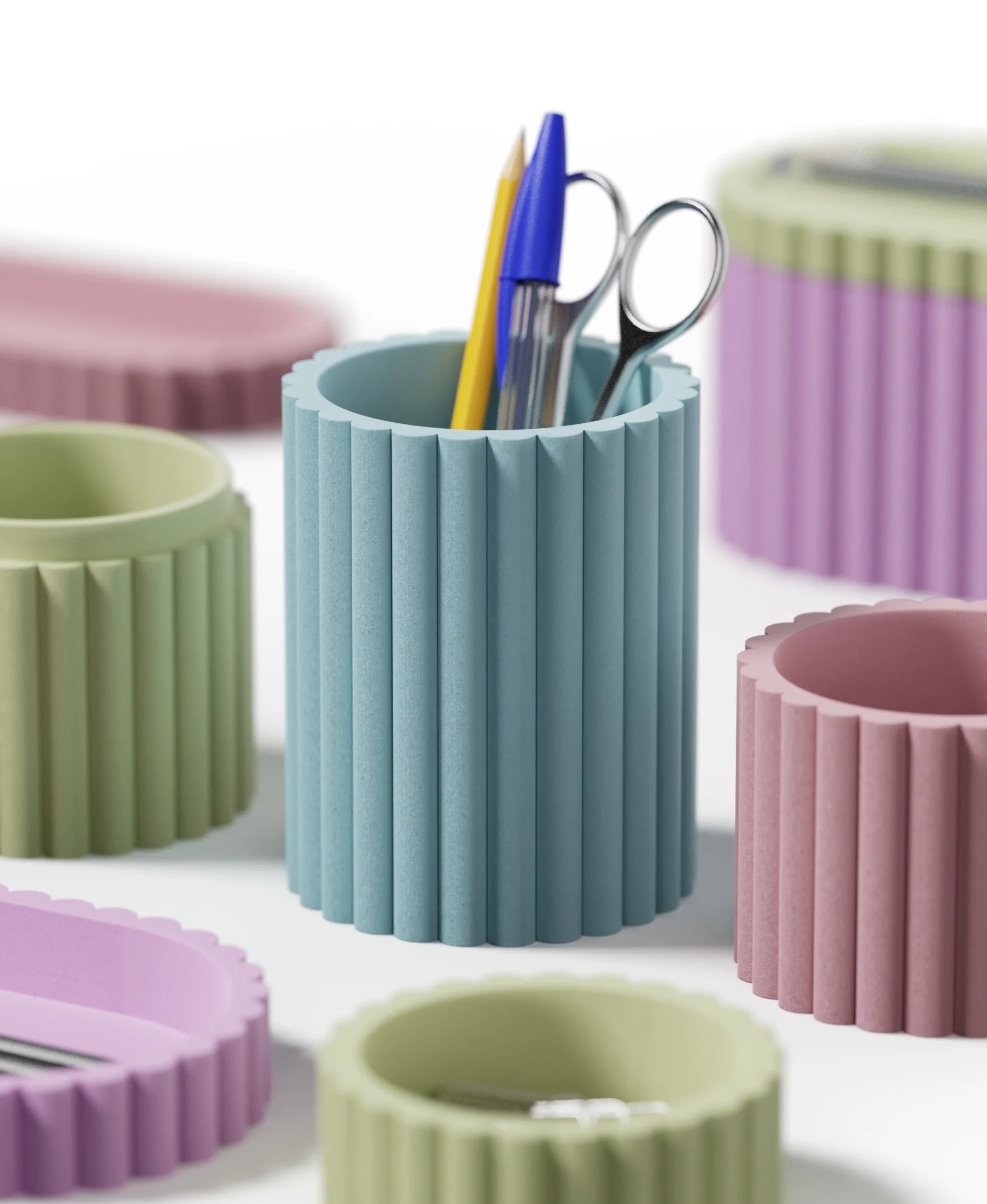 PETAL Collection - Desk Organizer Set 3d model