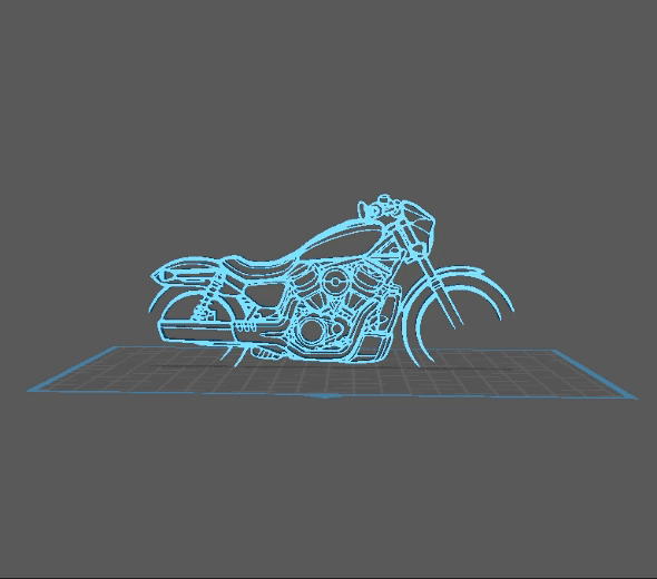 Harley Davidson - Nightster Wall Art 3d model